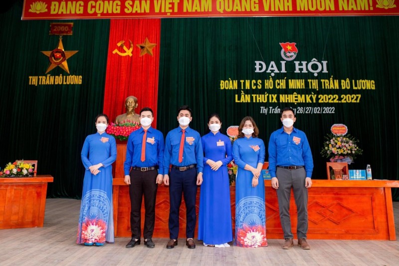 Đoàn TNCS Hồ Chí Minh Thị trấn Đô Lương tổ chức Đại hội lần thứ IX nhiệm kỳ 2022 – 2027