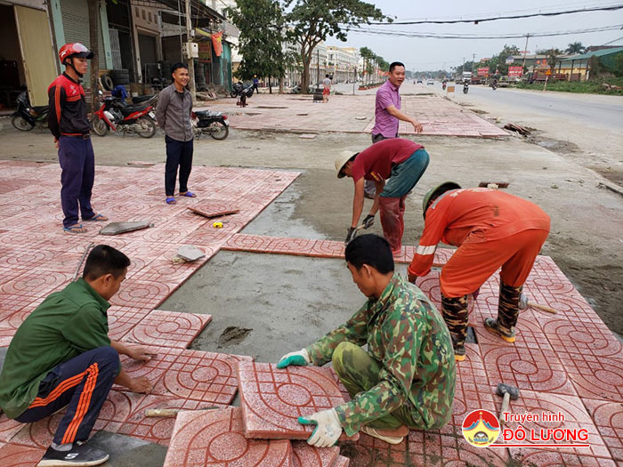 Thị trấn Đô Lương-Đẩy mạnh thực hiện NQ đại hội Đảng Bộ về xây dựng Văn minh Đô thị