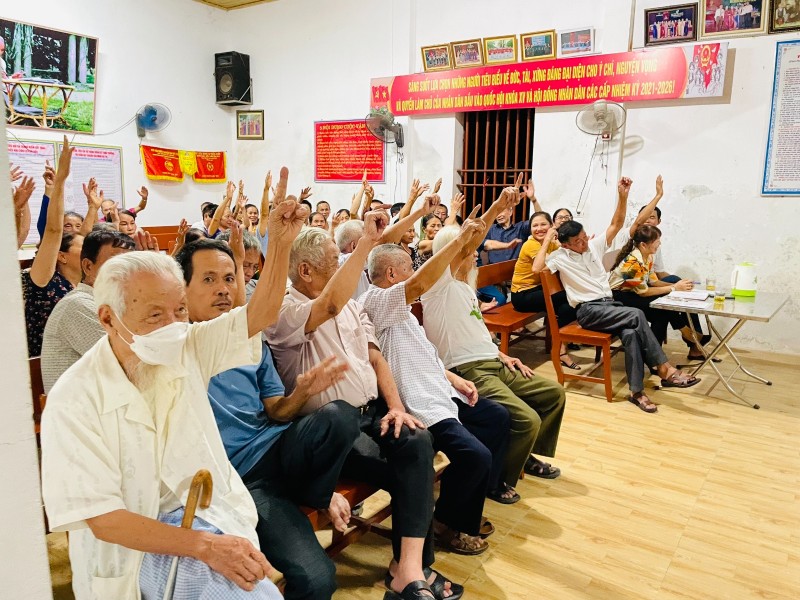 Thị trấn Đô Lương: Tổ chức thành công công tác bầu cử khối trưởng nhiệm kỳ 2022-2025