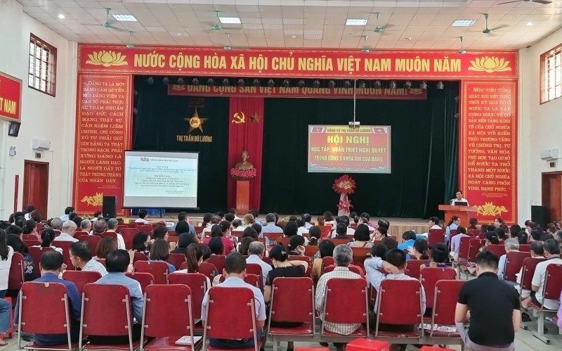Đảng bộ Thị trấn Đô Lương tổ chức Hội nghị nghiên cứu, học tập, quán triệt Nghị quyết Trung ương 5, khóa XIII của Đảng